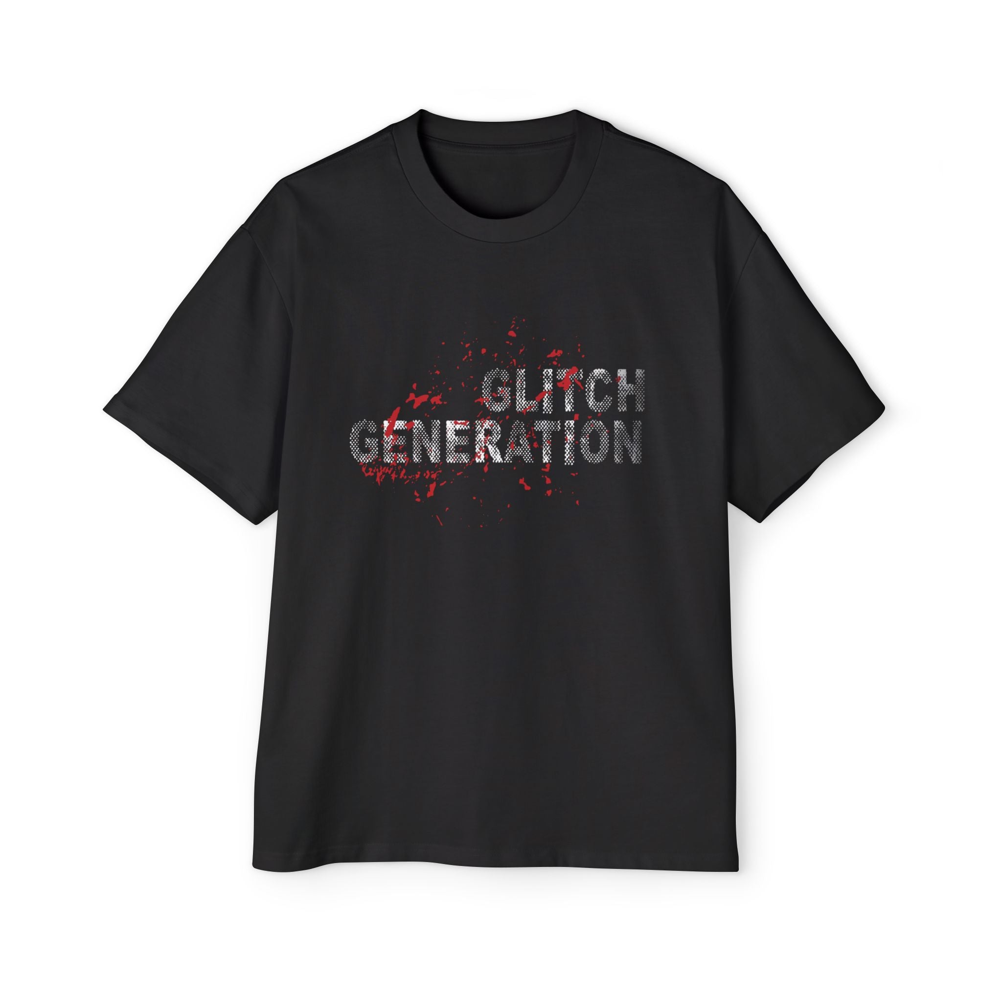 GLITCH GENERATION CORE  EDITION (RED)Tee — Cottu Retro Cyber Tech Graphic Shirt