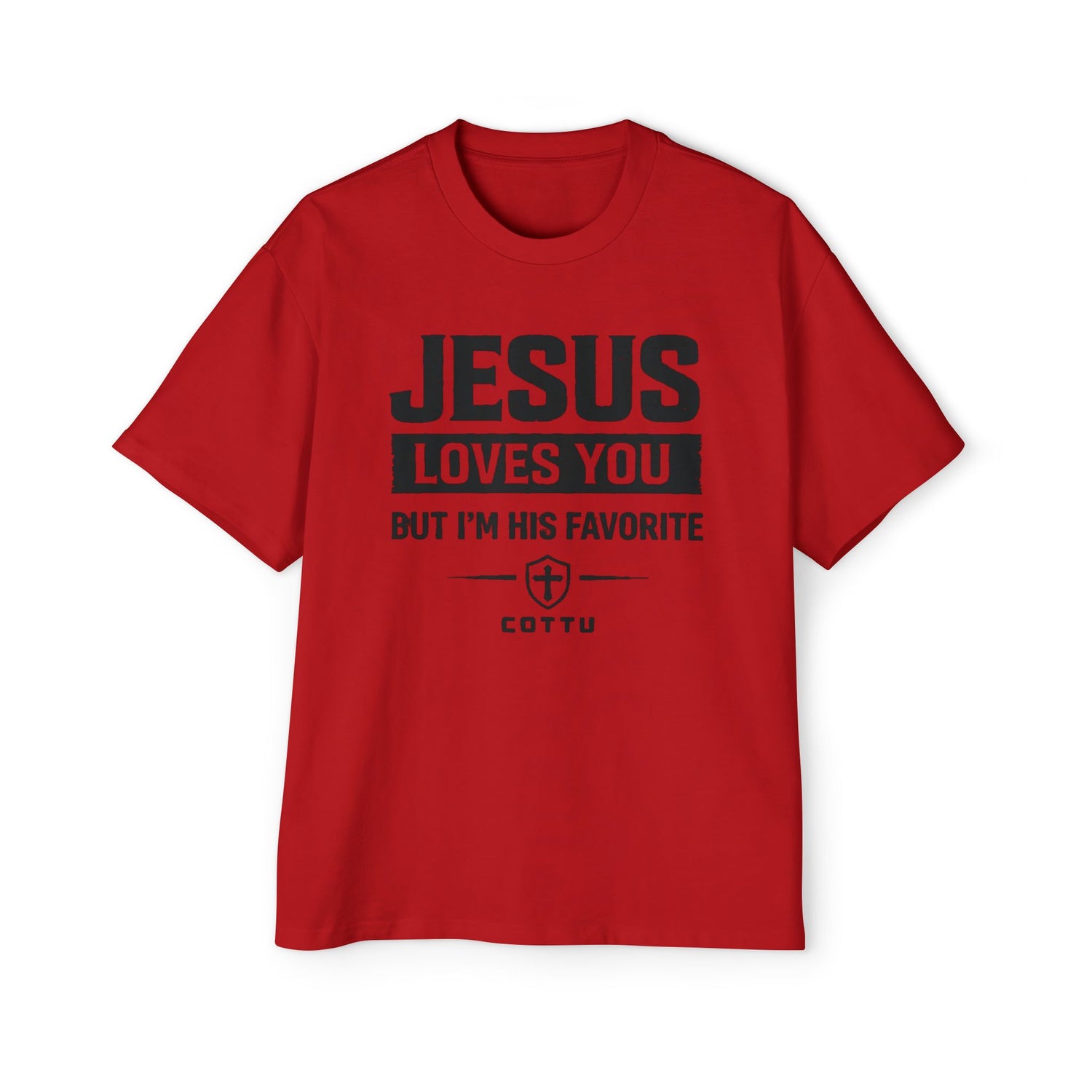 Christian Graphic Tee — "Jesus Loves You But I&