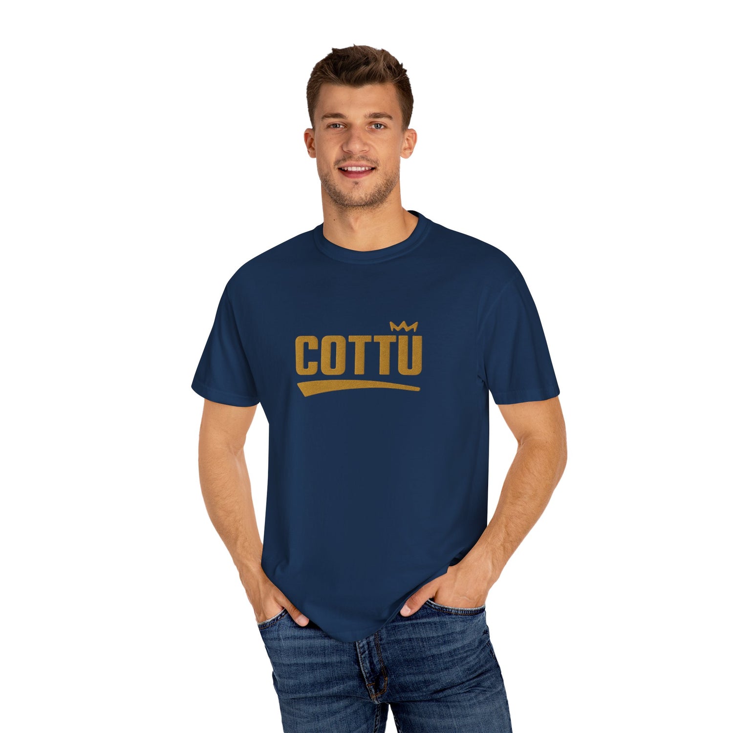 COTTU Inspirational Garment-Dyed T-Shirt, Unisex Motivational Tee, Perfect for Motivation, Gifts for Friends, Comfortable Everyday Wear