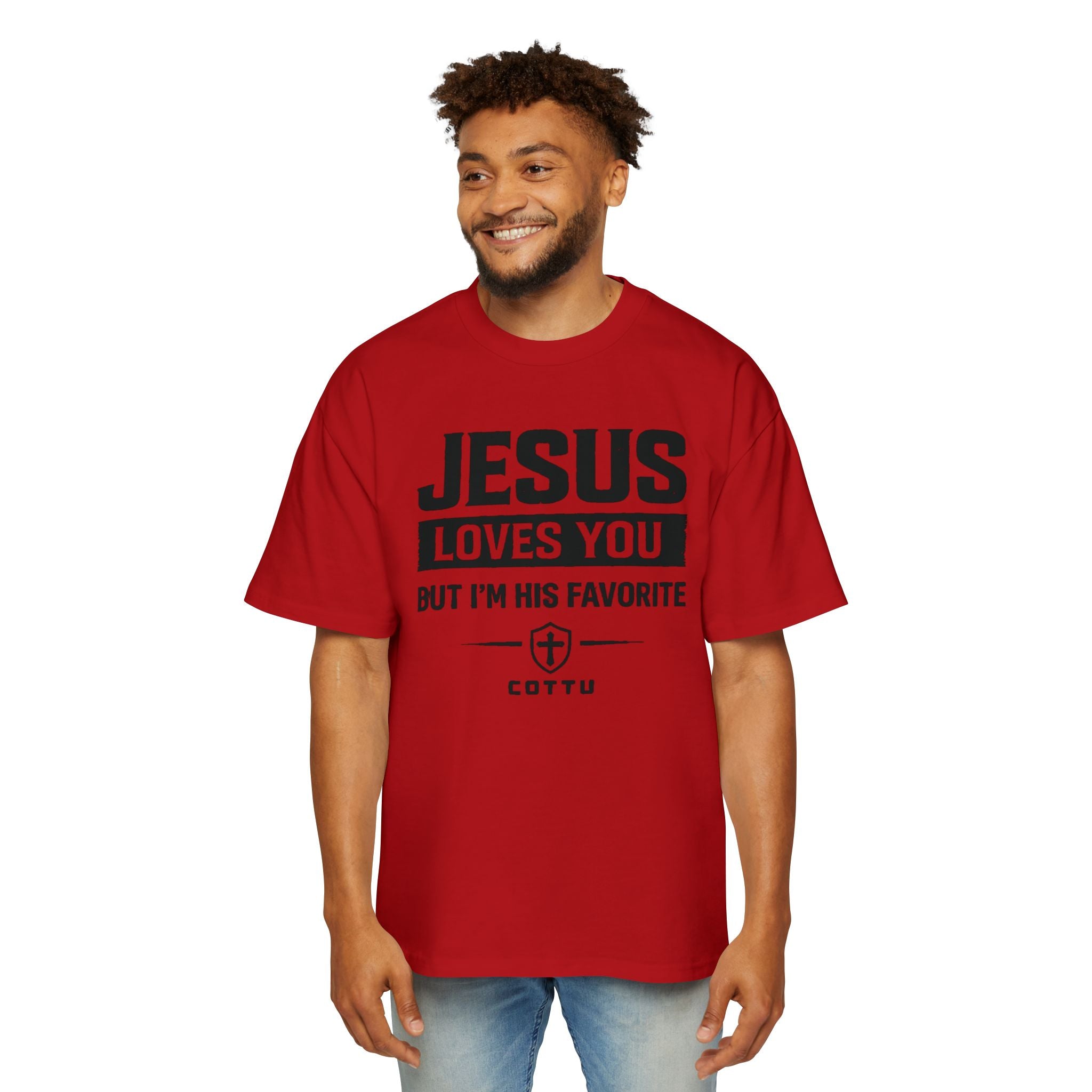 Christian Graphic Tee — "Jesus Loves You But I&
