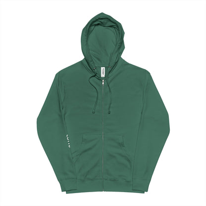 Cozy Unisex Fleece Zip Up Hoodie.