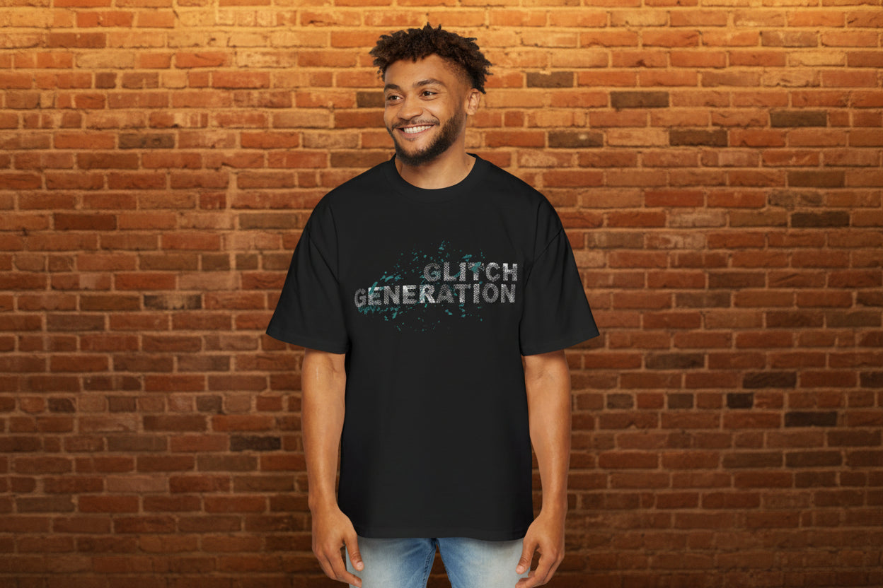 GLITCH  GENERATION //CORE EDITION Tee — COTTU Retro Cyber Tech Graphic Shirt