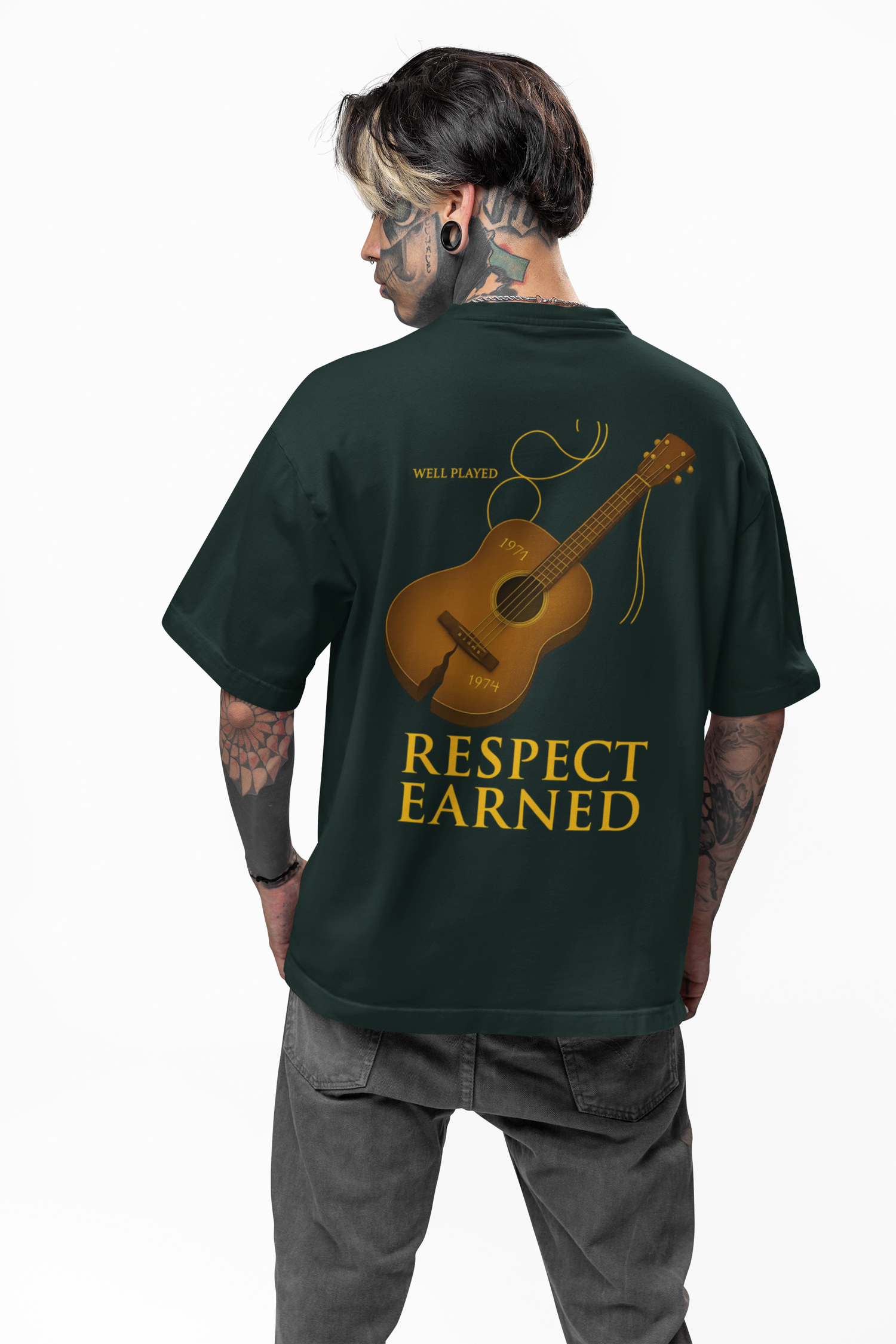 Oversized Tee with Message Print