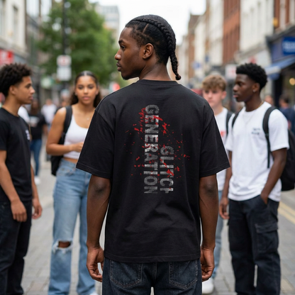 GLITCH GENERATION CORE  EDITION (RED)Tee — Cottu Retro Cyber Tech Graphic Shirt