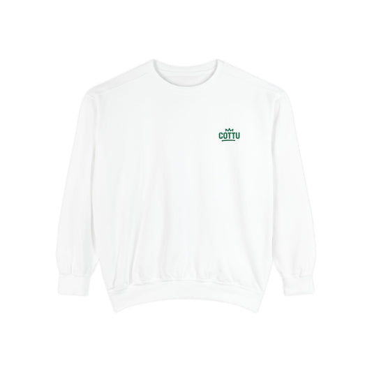Vintage Comfort Garment-Dyed Sweatshirt for a Chill Vibe