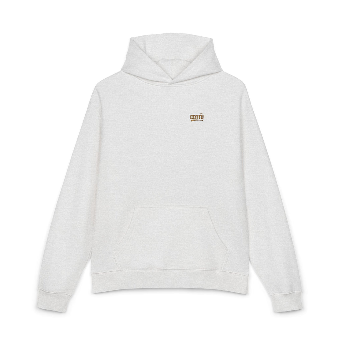 Relaxed Hoodie — Minimal Embroidered Chest Logo, Cozy Everyday Casual