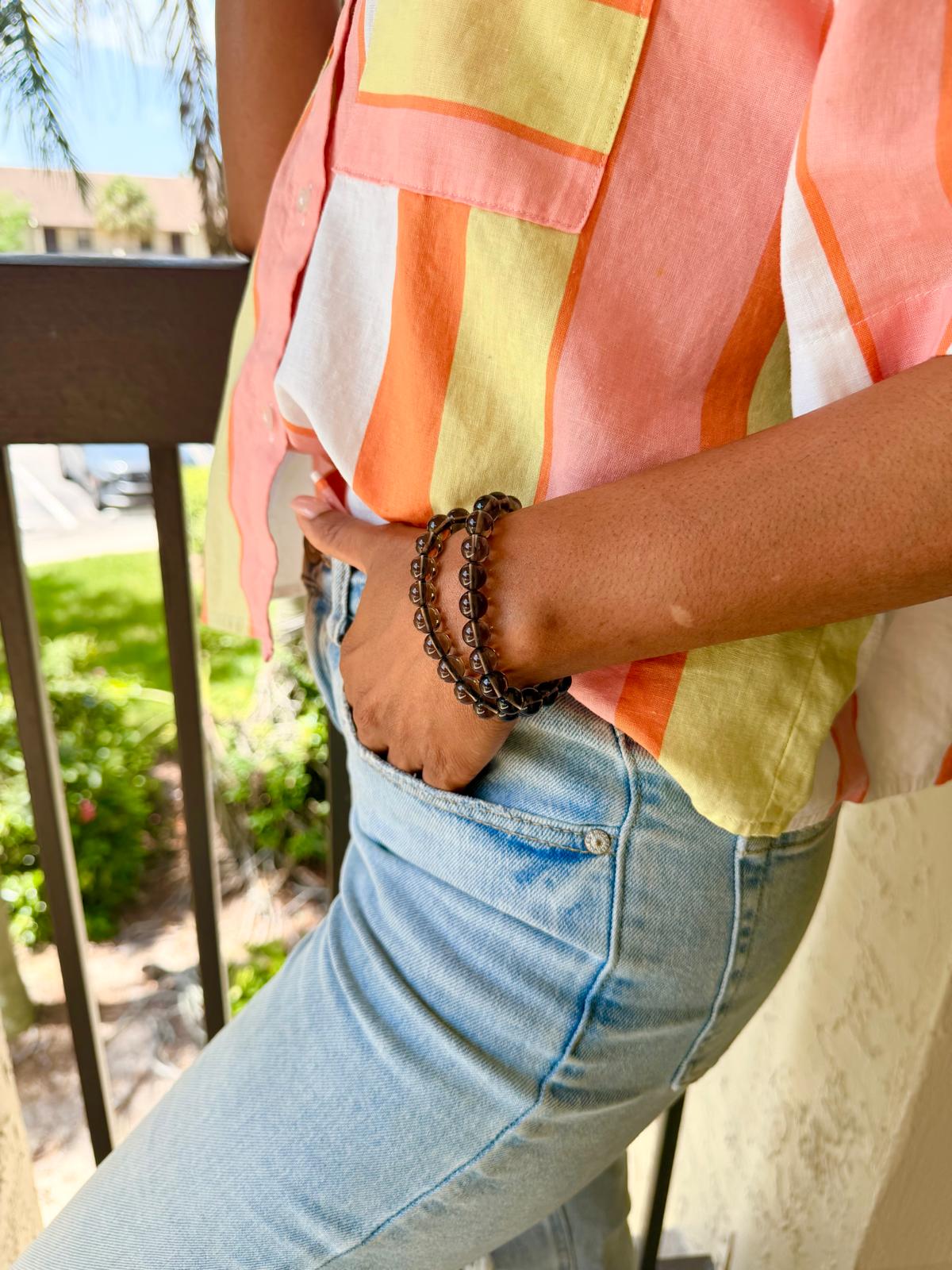 COTTU Obsidian Charm Bracelets