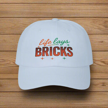 Life Lays Bricks Dad Cap