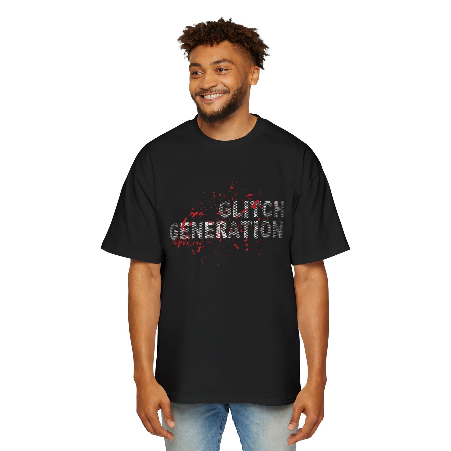 GLITCH GENERATION CORE  EDITION (RED)Tee — Cottu Retro Cyber Tech Graphic Shirt