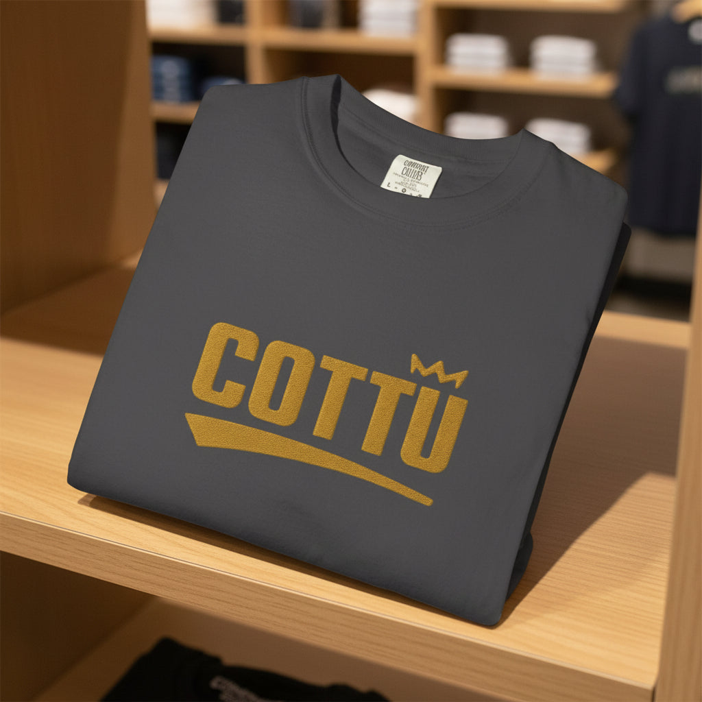 COTTU Inspirational Garment-Dyed T-Shirt, Unisex Motivational Tee, Perfect for Motivation, Gifts for Friends, Comfortable Everyday Wear