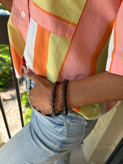 COTTU Obsidian Charm Bracelets