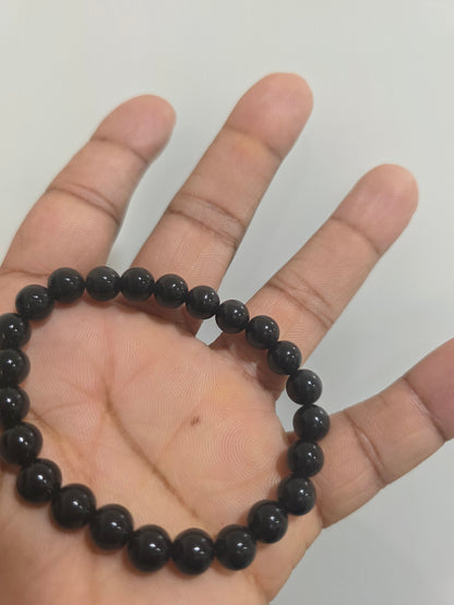 COTTU Black Tourmaline Stone Crystal  Bracelet