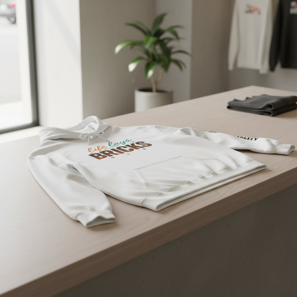 Life Lays Bricks Hoodie