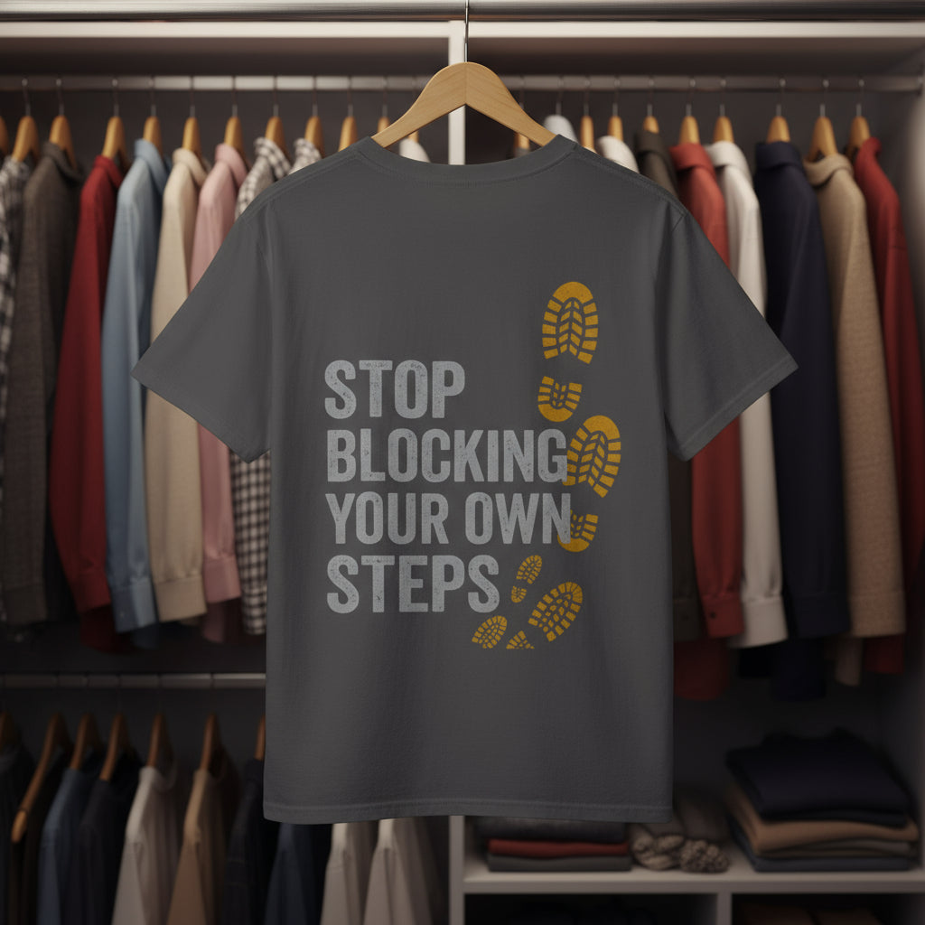 COTTU Inspirational Garment-Dyed T-Shirt, Unisex Motivational Tee, Perfect for Motivation, Gifts for Friends, Comfortable Everyday Wear