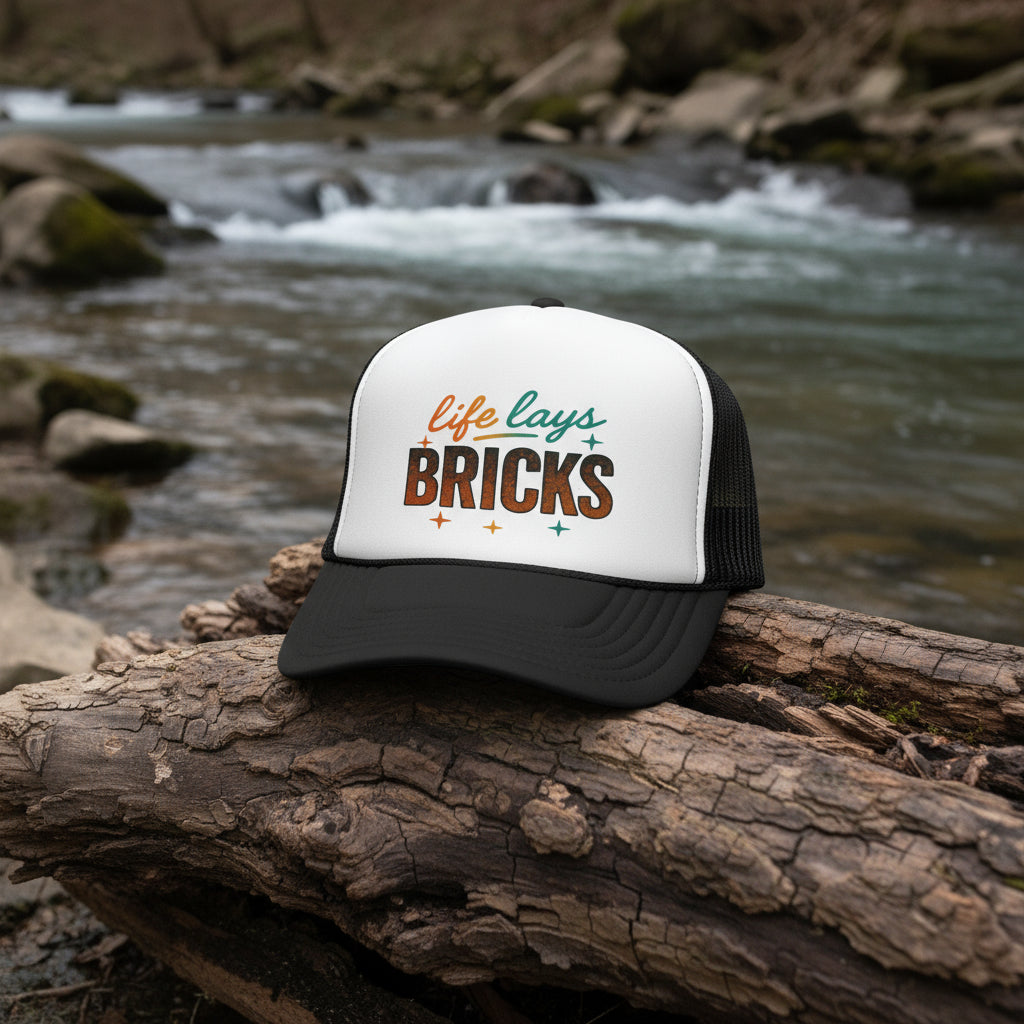Life Lays Bricks Trucker Cap